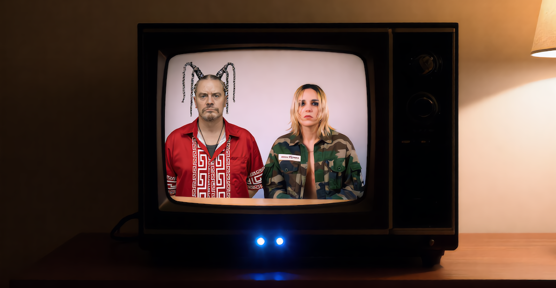 Jehhny Beth y Mike Patton