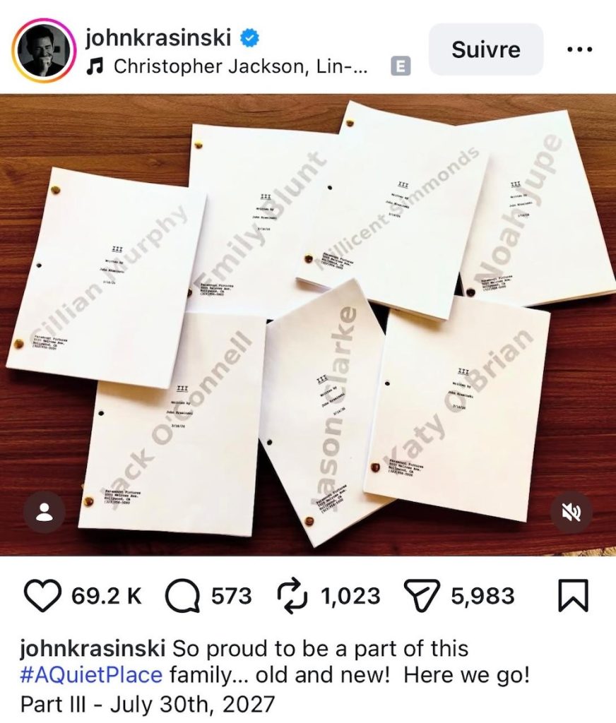 ¡Confirmado! 'A Quiet Place Part III' se estrenará en julio de 2027