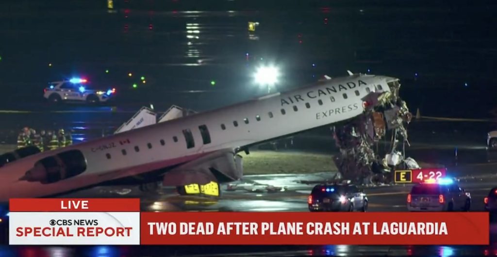 Choque de avión en Aeropuerto LaGuardia deja, al menos, dos personas fallecidas