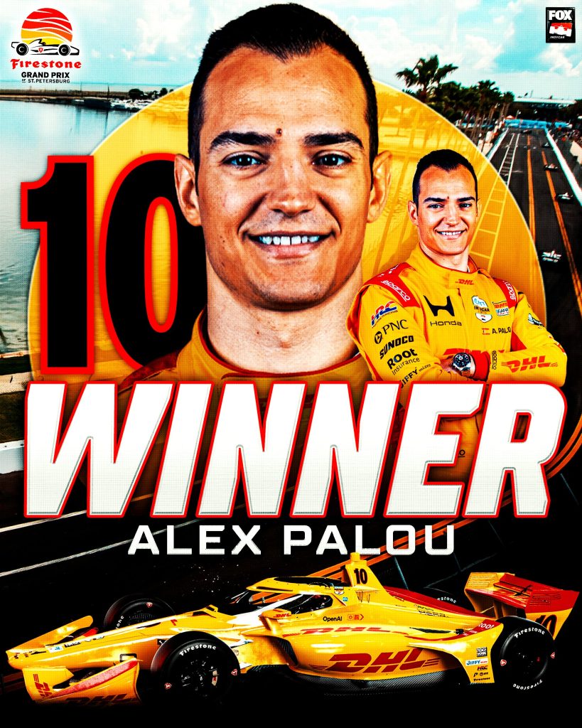 Alex Palou ganó en St. Petersburgo