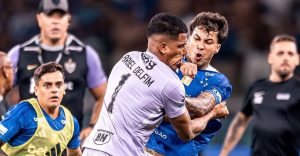 La campal entre Atlético Mineiro y Cruzeiro