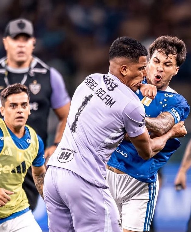 La campal entre Cruziero y Atlético Mineiro