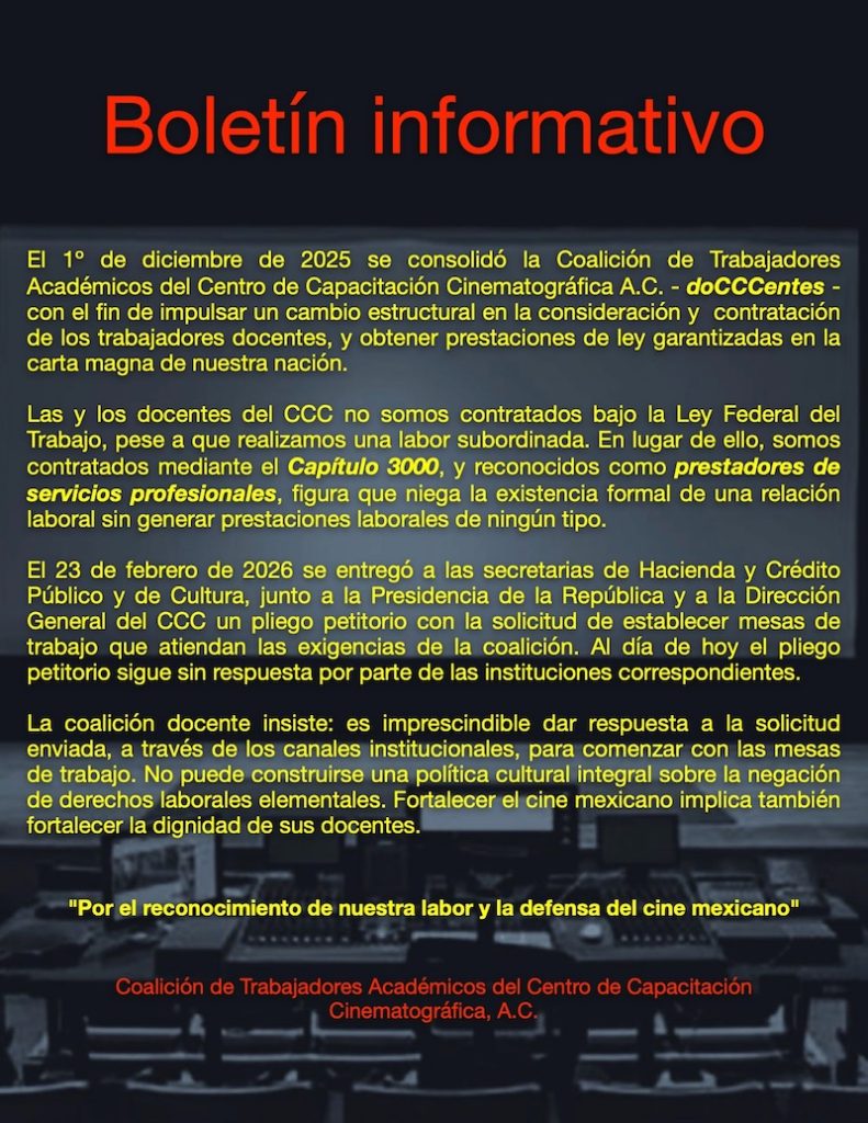 Y dicen que no hay paro: En protesta, trabajadores  de Cinetera dejan entrar gratis