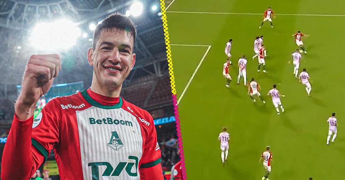 El golazo de César Montes con el Lokomotiv de Moscú