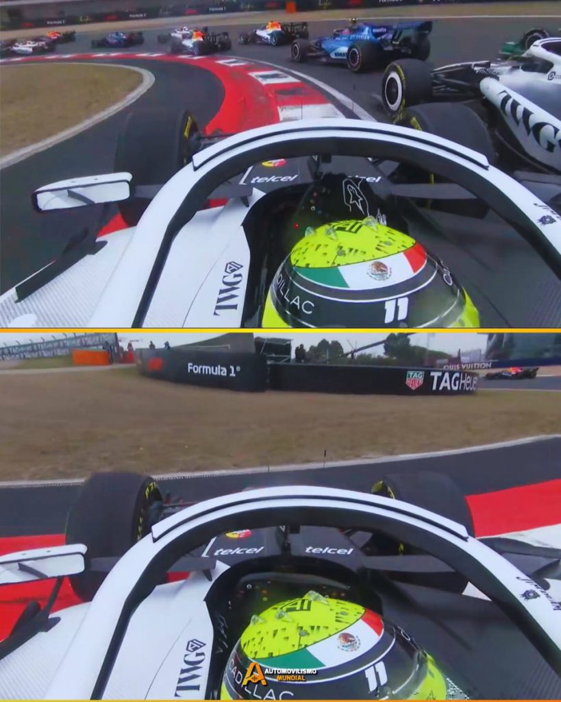 Checo tuvo un contacto con Bottas