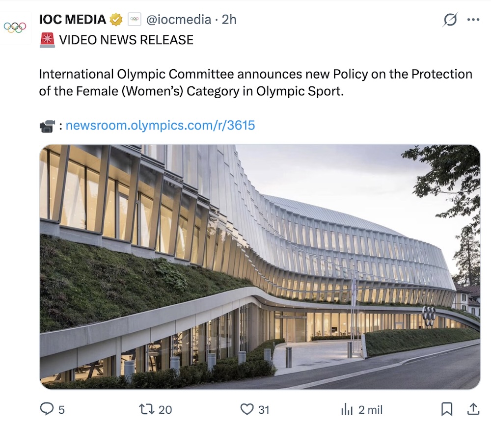 COI excluye a atletas trans de los Juegos Olímpicos