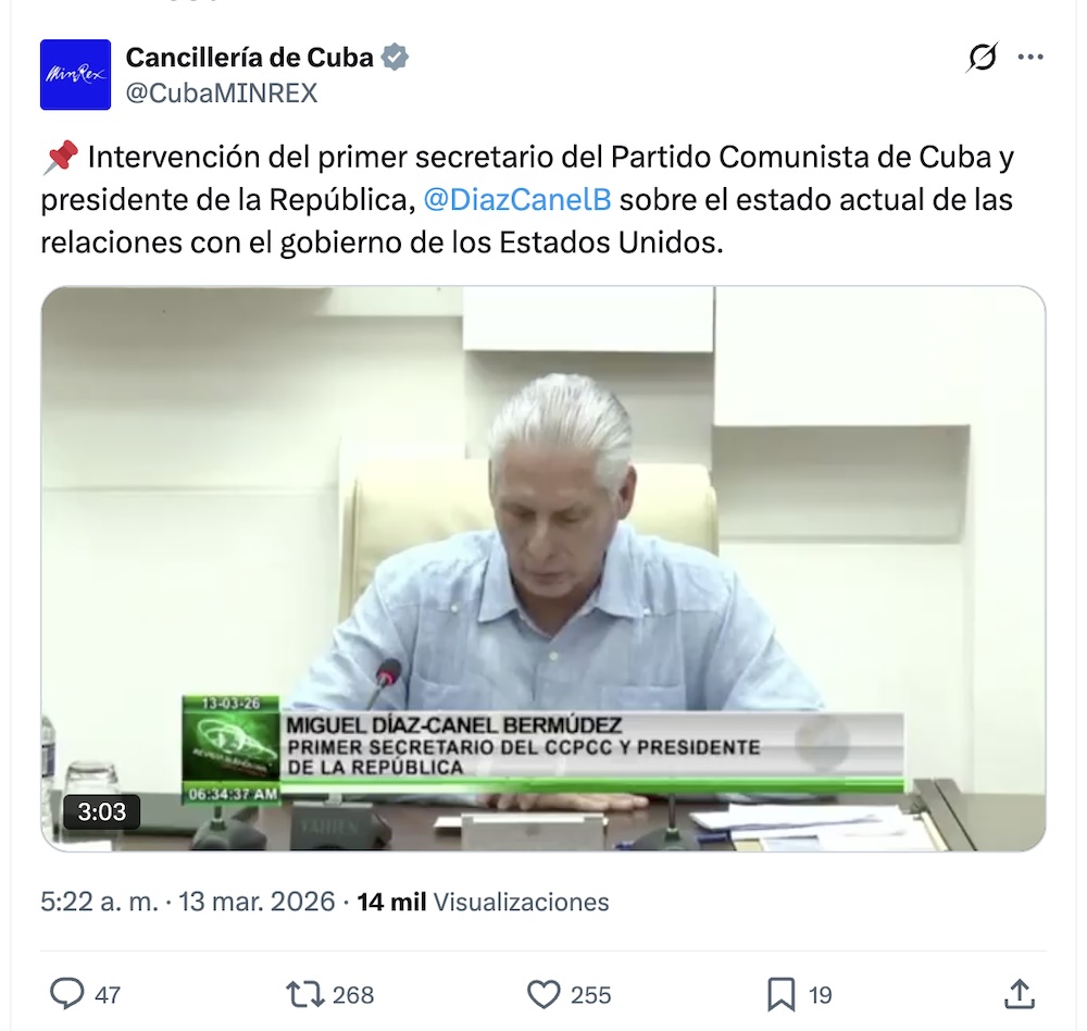 Cuba confirma negociaciones con Estados Unidos