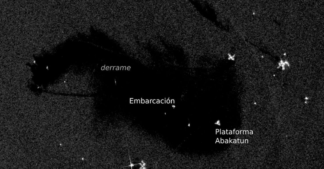 Imágenes satelitales para dimensionar el derrame de hidrocarburos en el Golfo de México