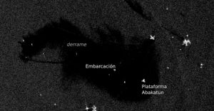 Imágenes satelitales para dimensionar el derrame de hidrocarburos en el Golfo de México
