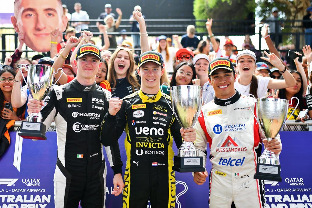 Podio de Australia 2026, Fórmula 2 