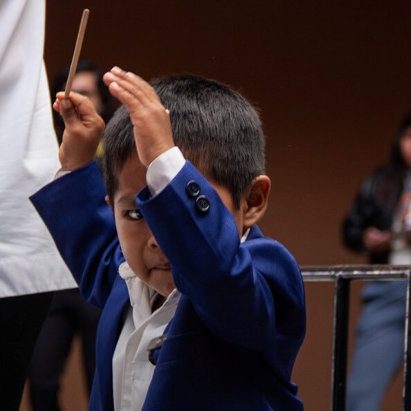 Gabriel Castillo: Tiene 4 años, es de Puebla y ya dirigió su primer orquesta