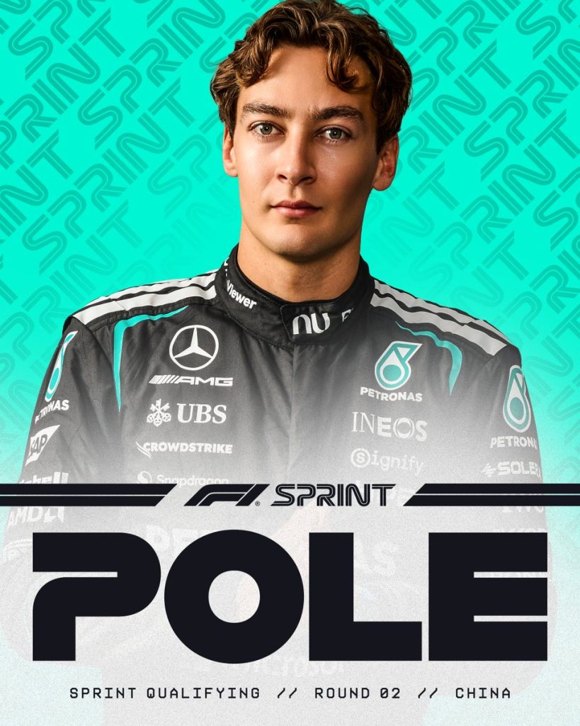 George Russell ganó la pole position para la sprint