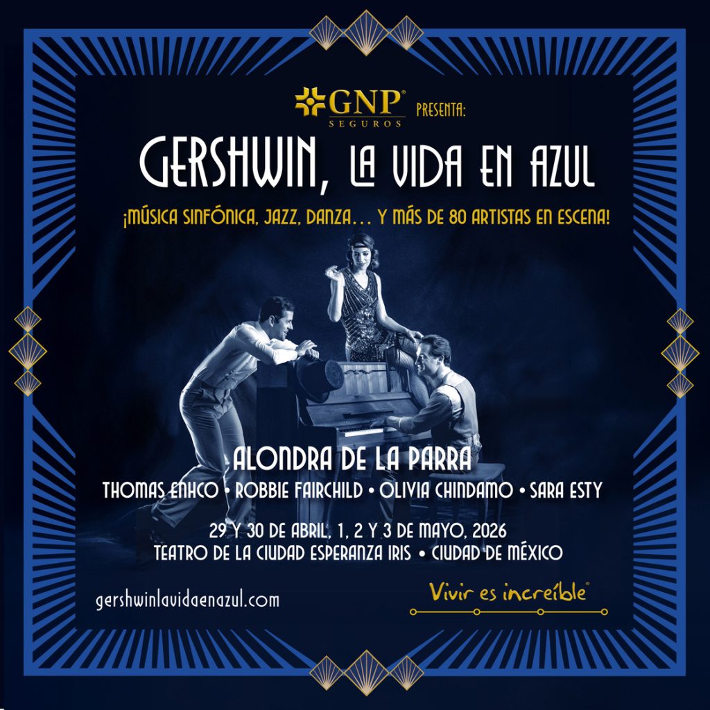 gershwin la vida en azul cartel