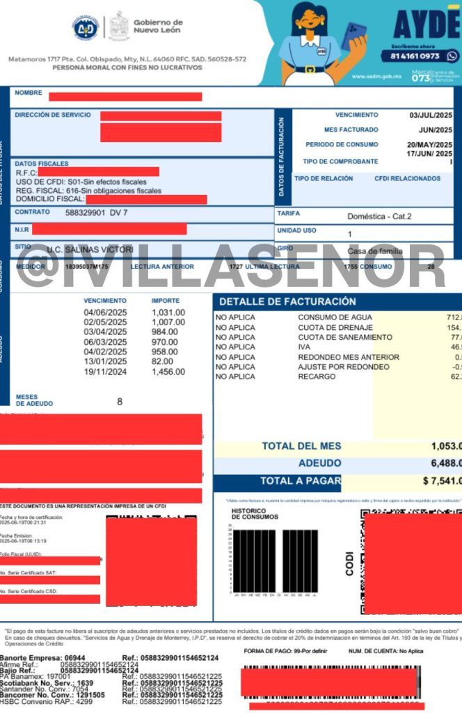 Reportan que hacker filtró datos de usuarios de Agua y Drenaje de Monterrey y amenaza al gobierno