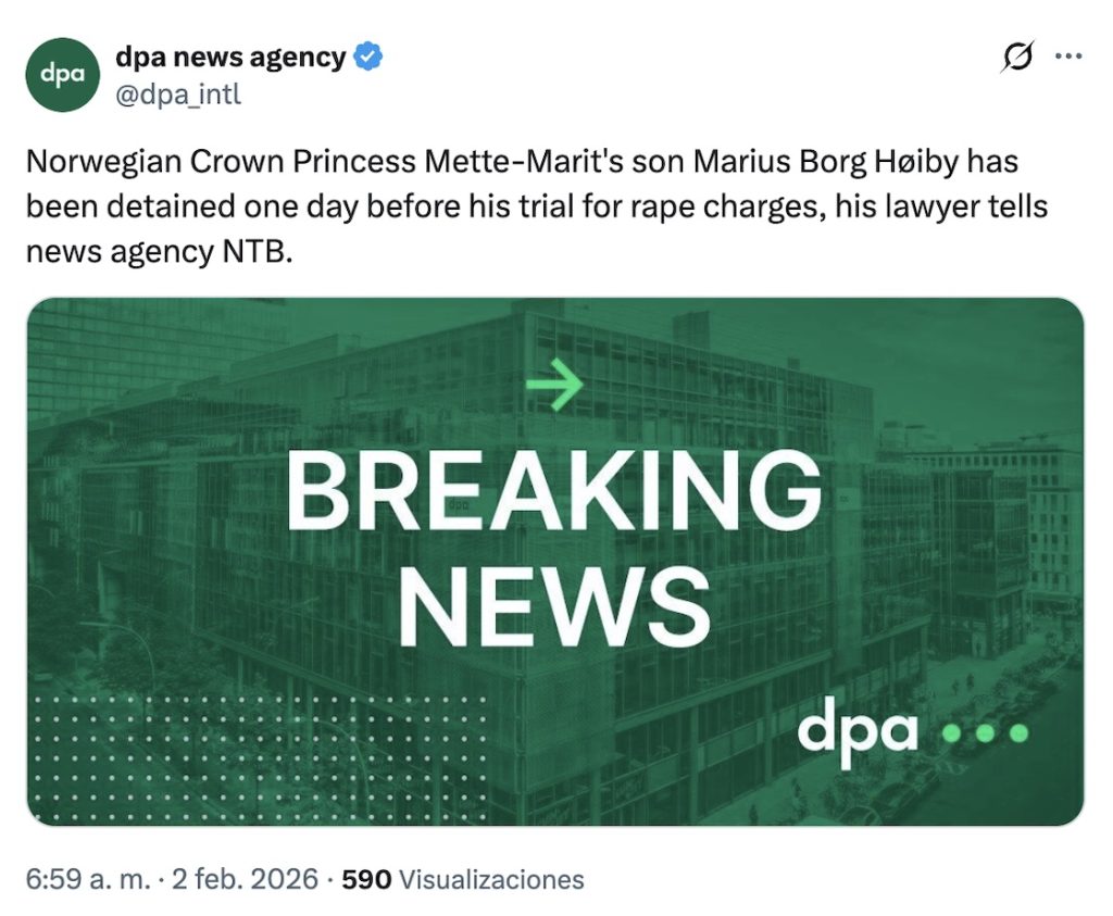 Juicio contra Marius Borg Høiby: Piden 7 años de prisión para hijo de la princesa de Noruega