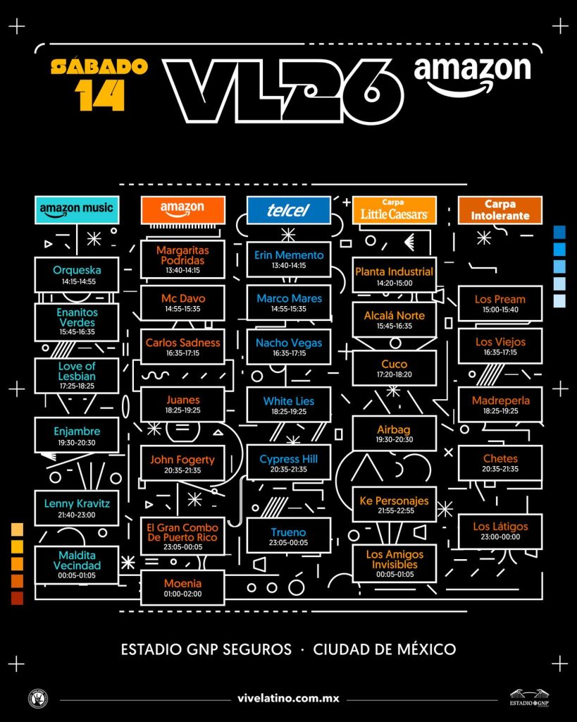 horarios vive latino 2026