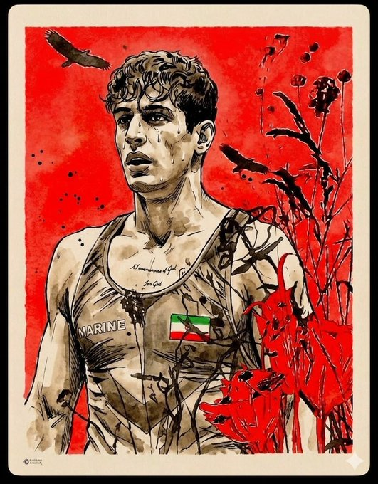 Irán ahorcó a tres jóvenes por protestar, incluido el campeón de lucha Saleh Mohammadi