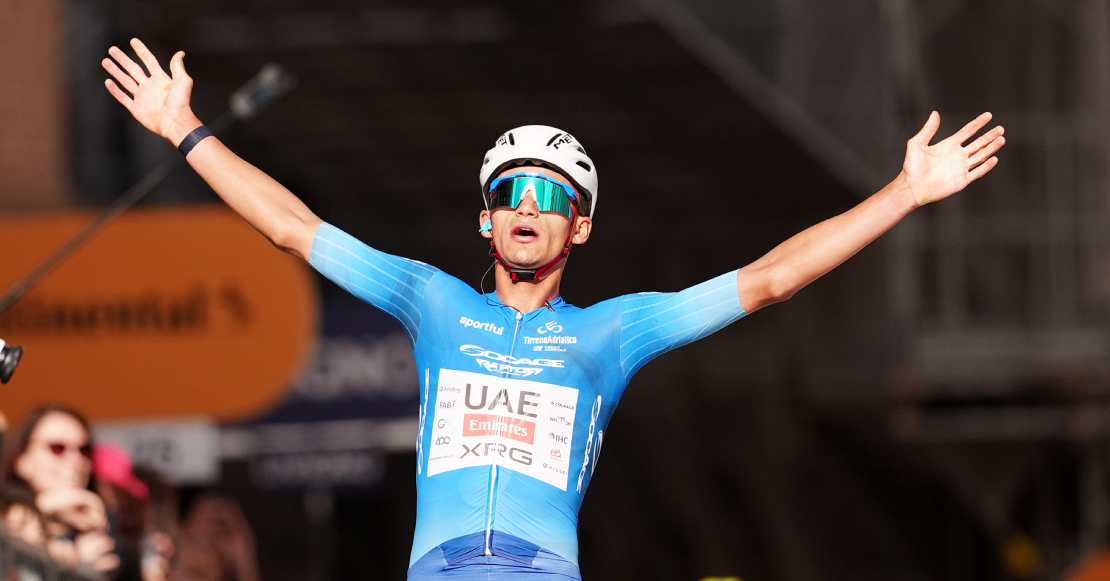 Isaac del Toro gana la etapa 6 de la Tirreno-Adriática y se mantiene líder