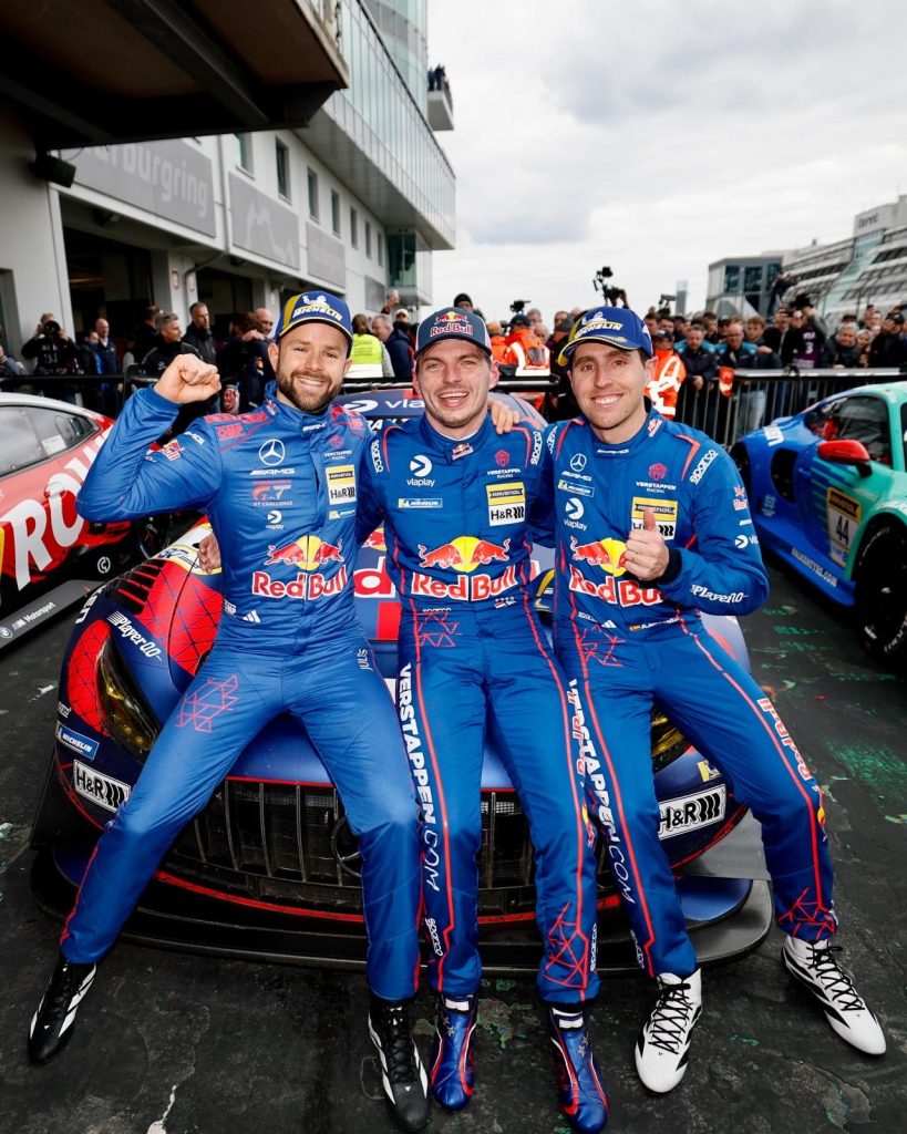 Max Verstappen, Dani Juncadella y Jules Gounon.