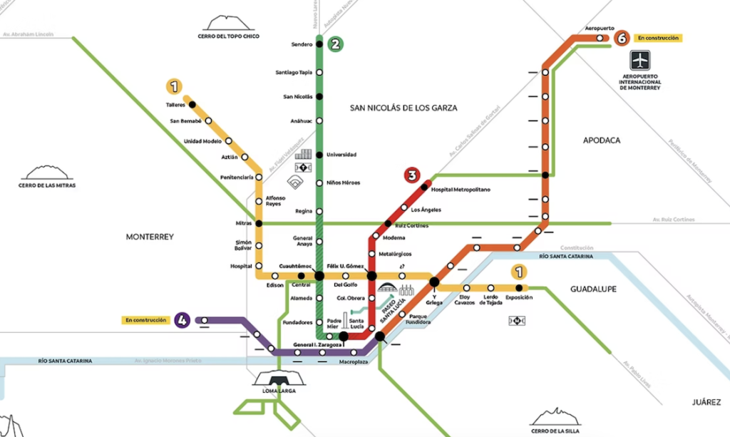 metrorrey mapa