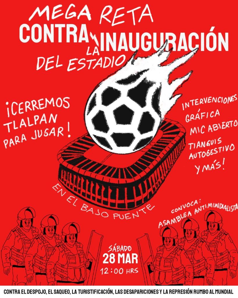 Protestas en el Estadio Azteca