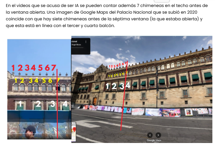 Video de mujer ‘tomando el sol’ en Palacio Nacional no es IA