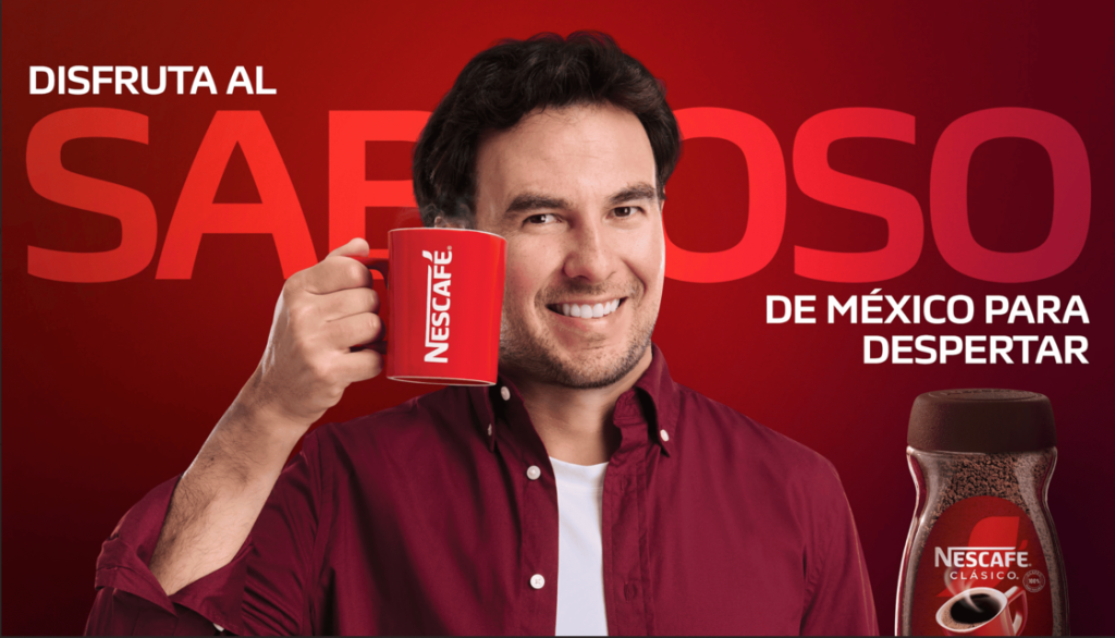 nescafe checo perez