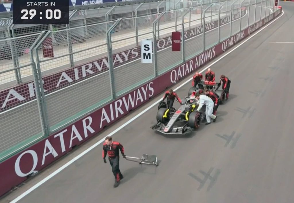 Nico Hulkenberg no inició el GP de Australia