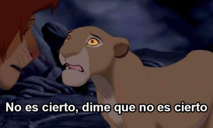 No es cierto, dime que no es cierto
