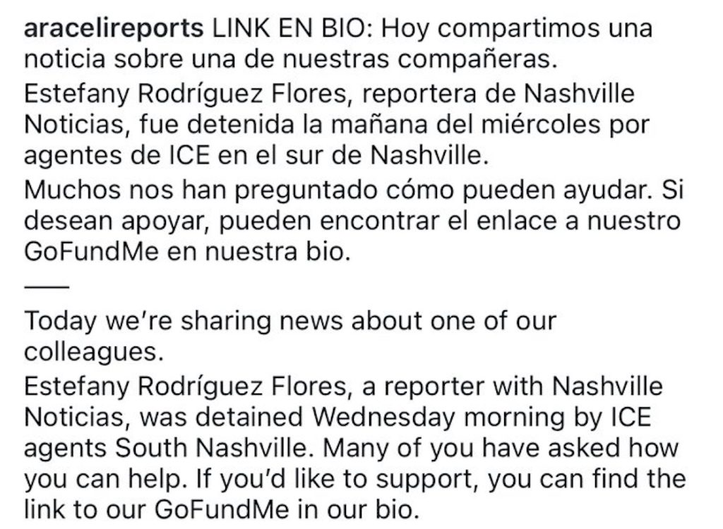 El caso de Estefany Rodríguez, periodista colombiana arrestada por ICE