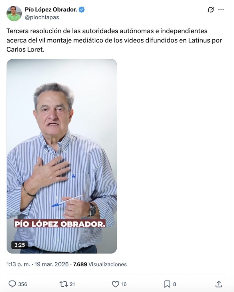 Dan carpetazo al caso de Pío López Obrador