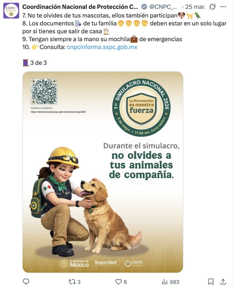 Primer Simulacro Nacional 2026: Cuándo y a qué hora sonará la alerta ...