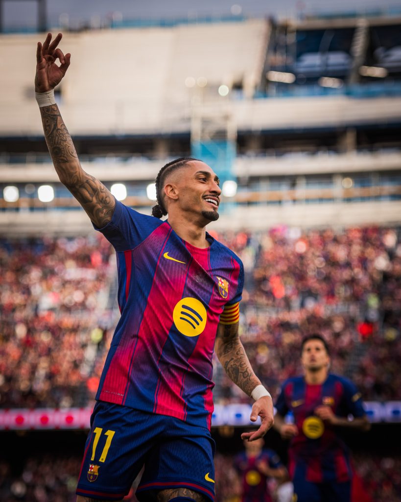 Raphinha con el Barcelona