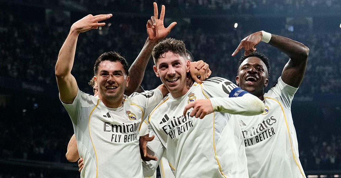 Real Madrid golea al Manchester City con tres goles de Valverde en la Champions League