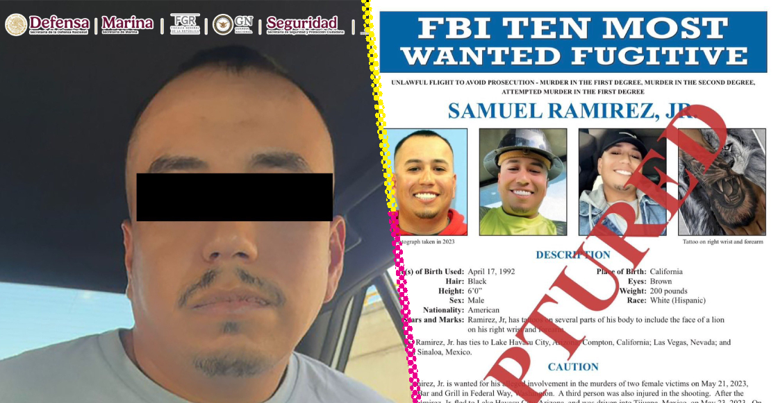 Agarraron en Sibnaloa a Samuel “N”, otro de los 10 más buscados por el FBI