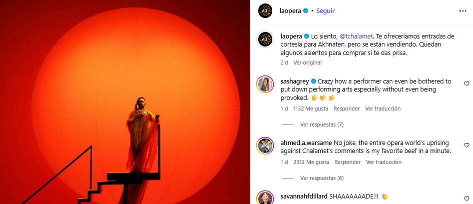 La funa y reacciones épicas que desató Timothée Chalamet al criticar el ballet y la ópera