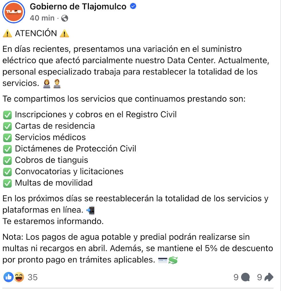 Tlajomulco se queda sin sistema: Funcionario muere y... se llevó las contraseñas del municipio