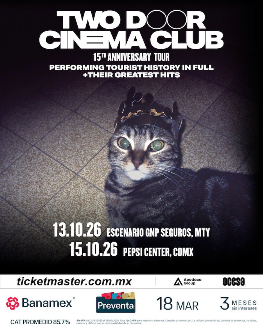 Two Door Cinema Club en la CDMX