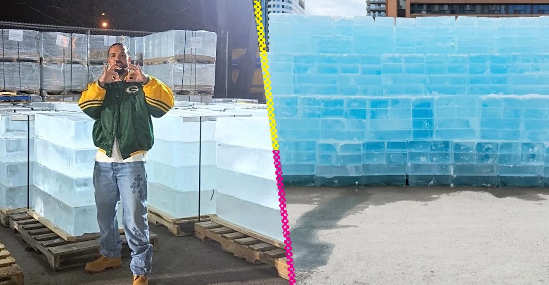 Drake anuncia ICEMAN con bloques de hielo