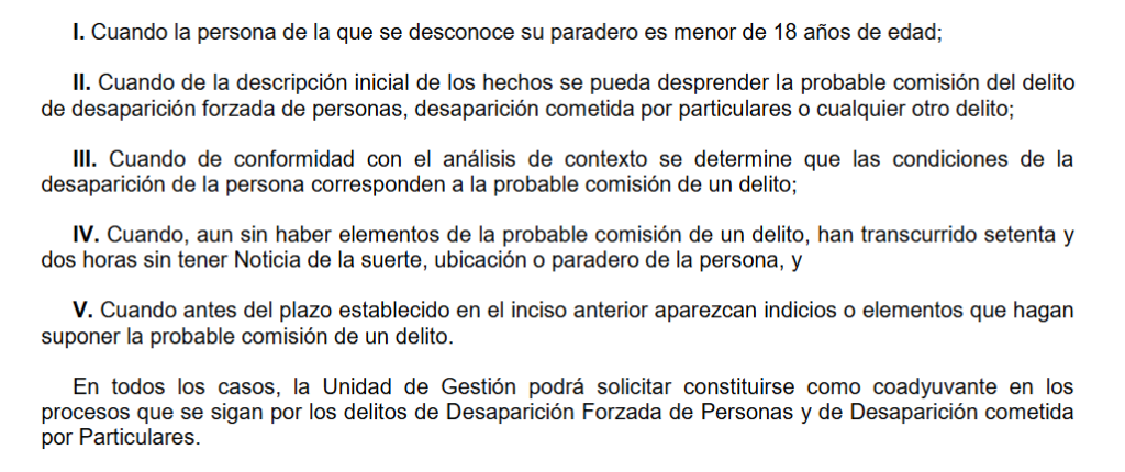 Ni 24, ni 48, ni 74 horas; así debe de actuar la autoridad ante una desaparición 