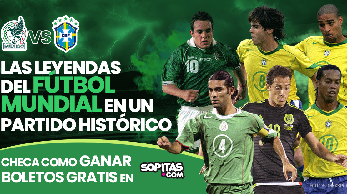 Te llevamos al juego de leyendas entre México y Brasil en el Estadio Banorte