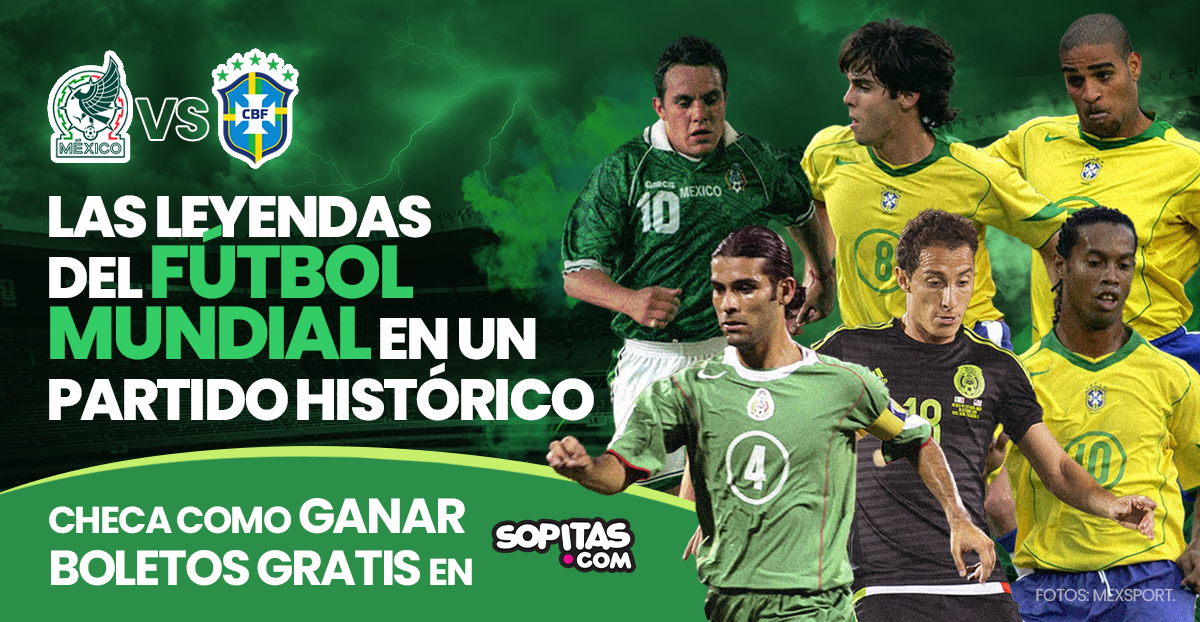 México vs Brasil leyendas