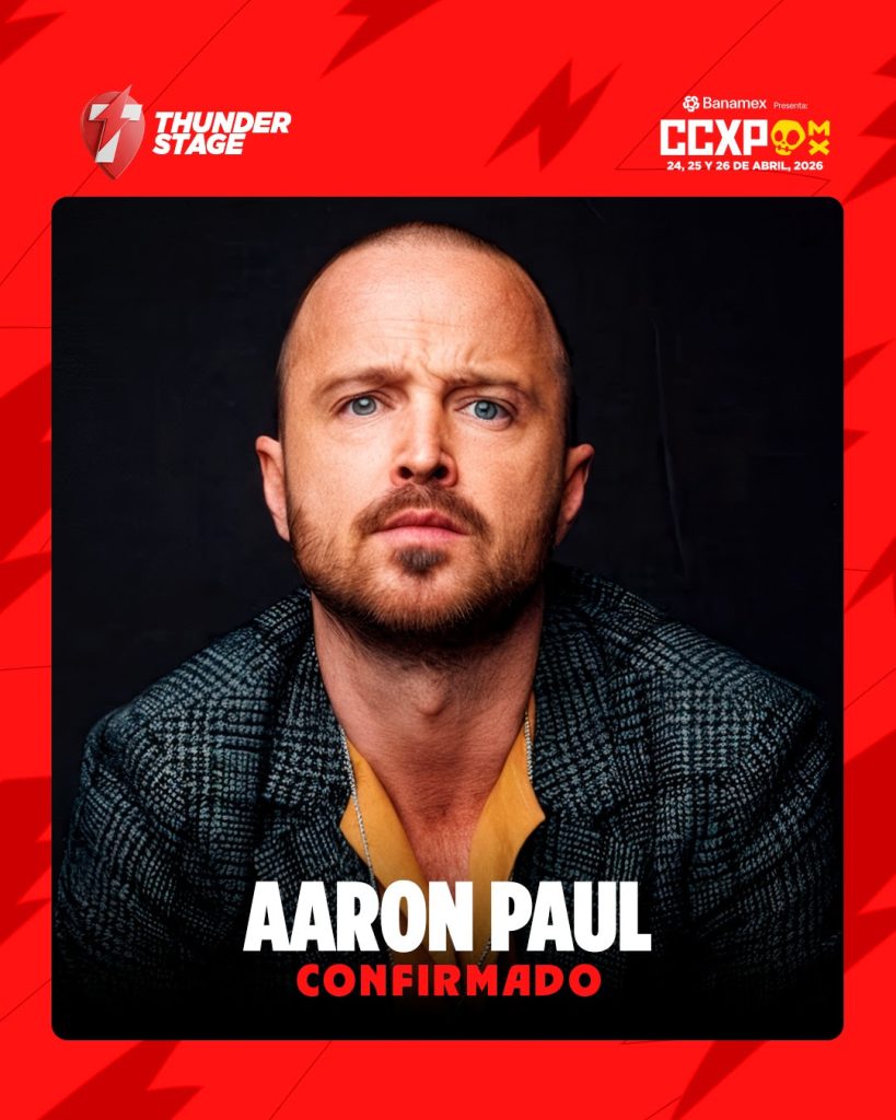 Aaron Paul es uno de los invitados a la CCXP México 2026