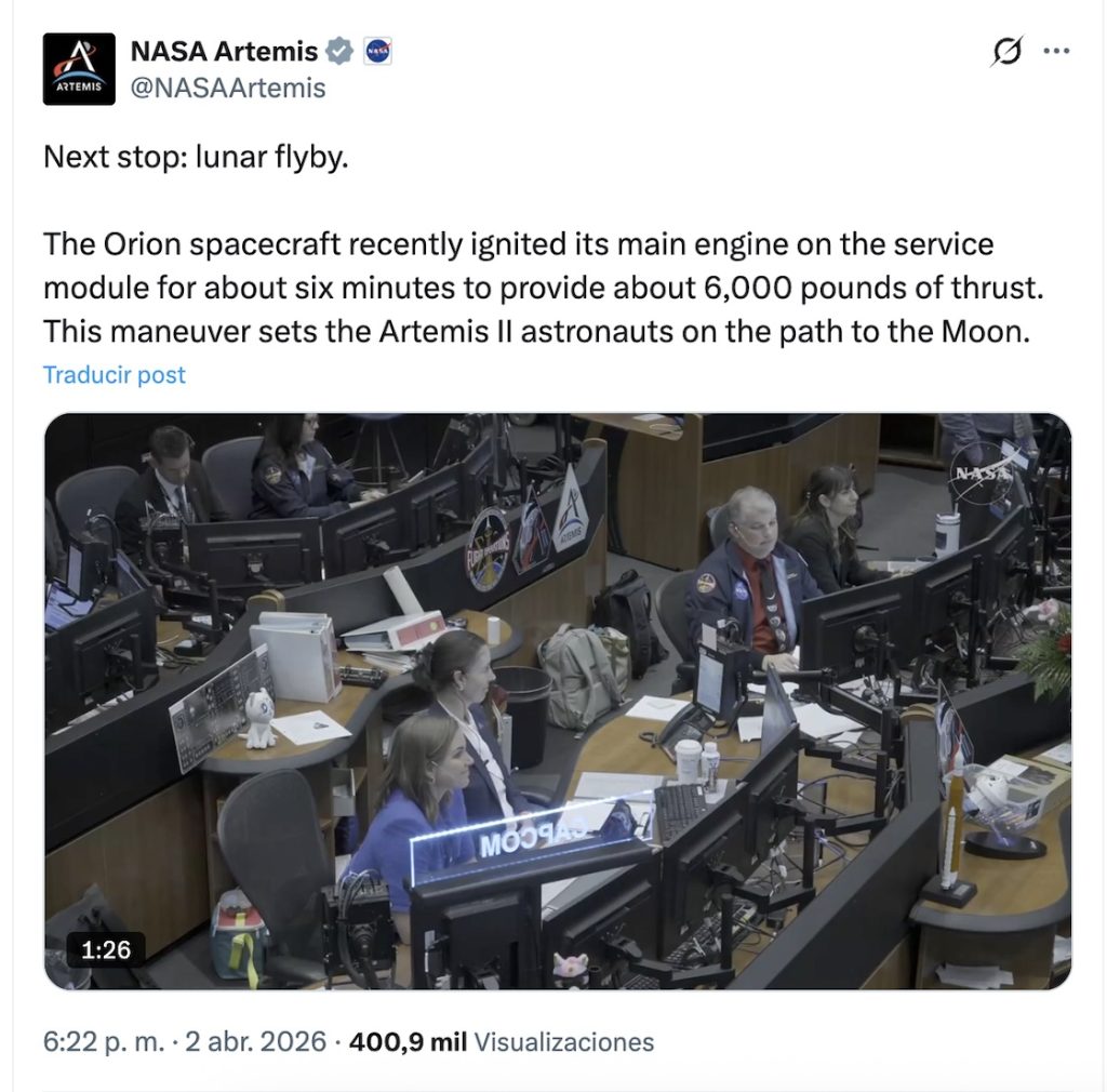 De Artemis II para el mundo: Las increíbles fotos de la Tierra captadas desde el espacio