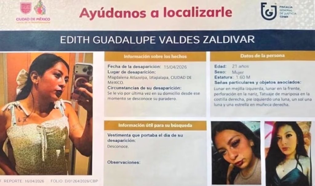 El caso de Edith Guadalupe y las denuncias por irregularidades en su búsqueda
