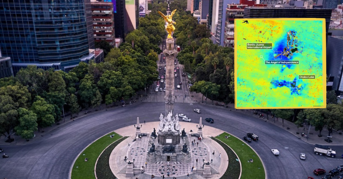 CDMX se está hundiendo más rápido de lo que creíamos: Satélite de la NASA lo confirma