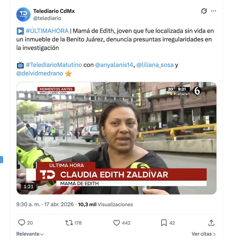 El caso del feminicidio de Edith Guadalupe y las denuncias por irregularidades en su búsqueda