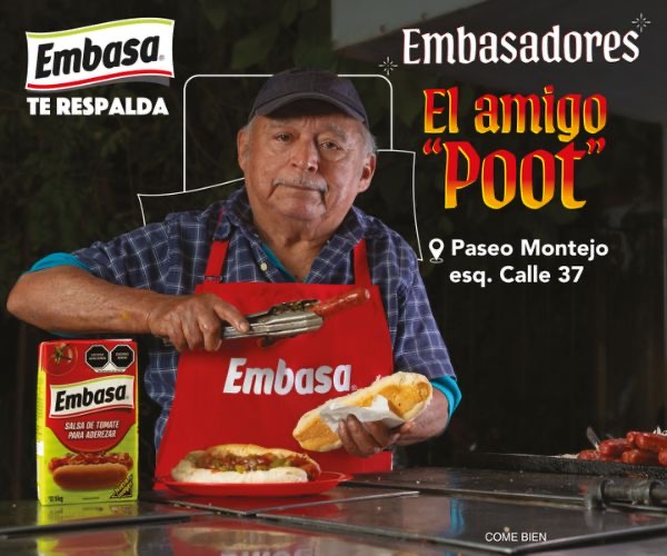 embasadores campana de embasa para apoyar la comida callejera