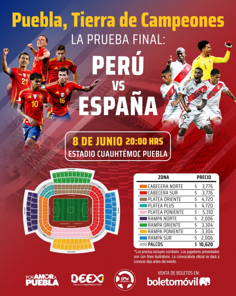 España vs Perú, precio de los boletos