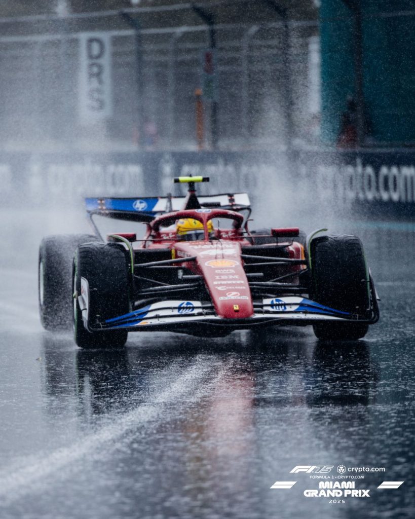 En 2025 se corrió bajó lluvia en Miami